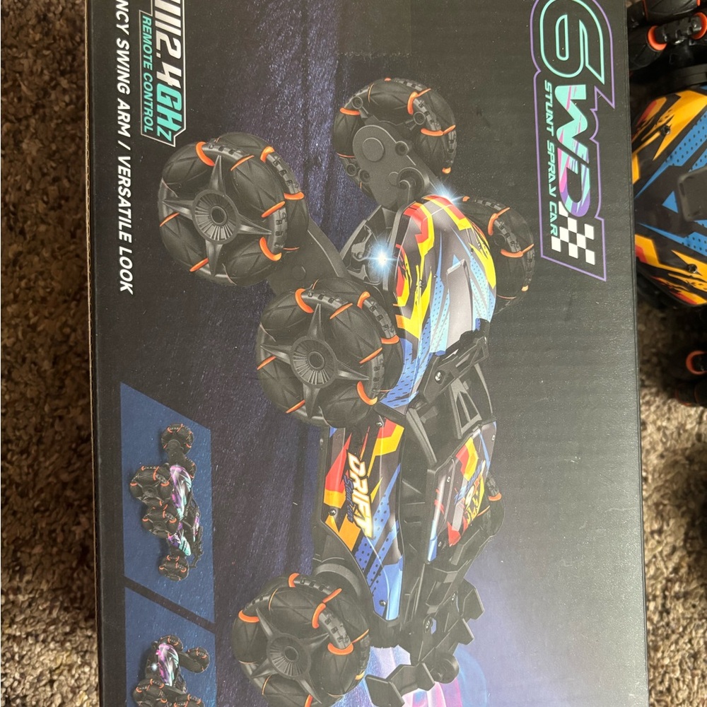 6WD Remote Control Stunt Car - Blue and Yellow